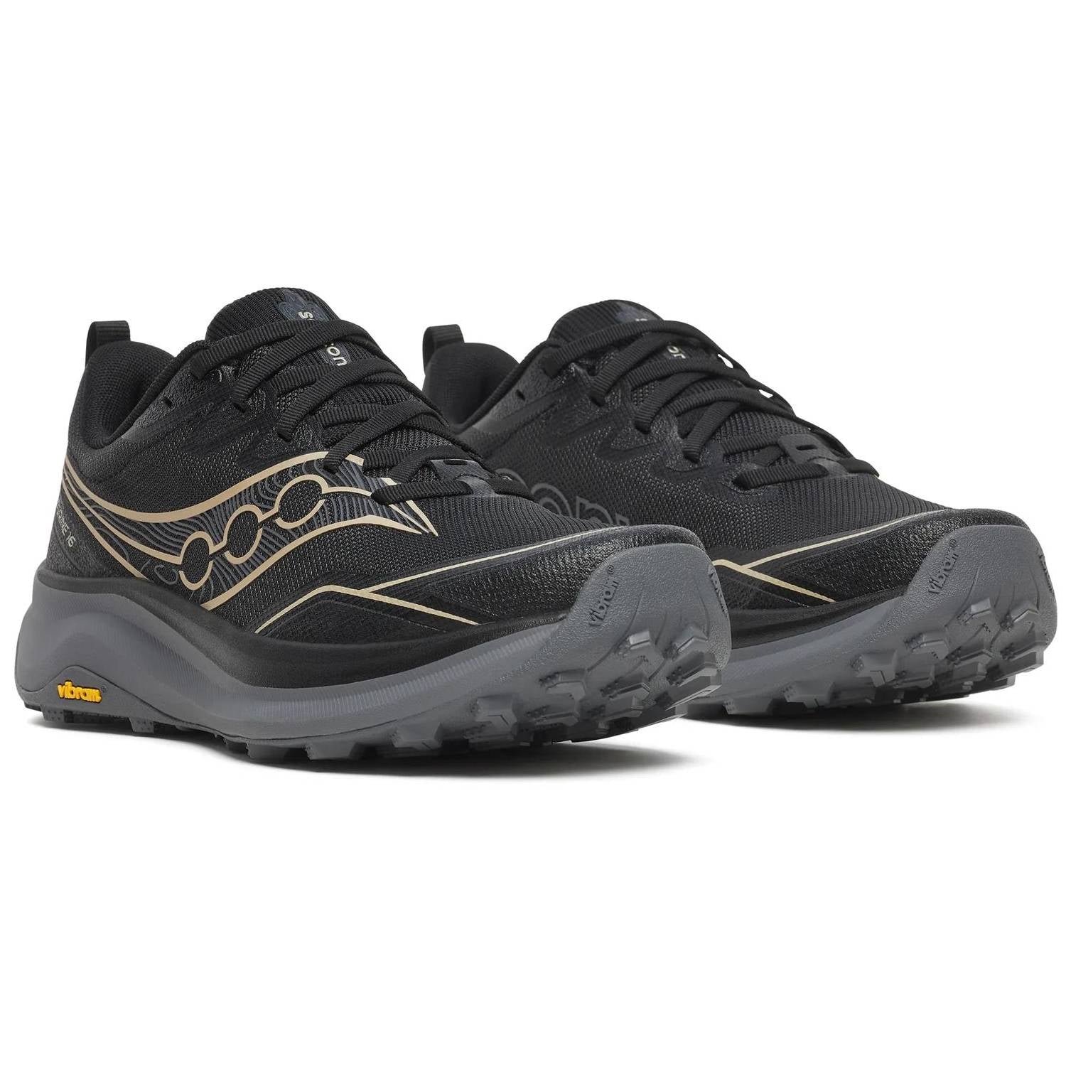Saucony Peregrine 16 Women's Trail Running Shoes, Black/Carbon