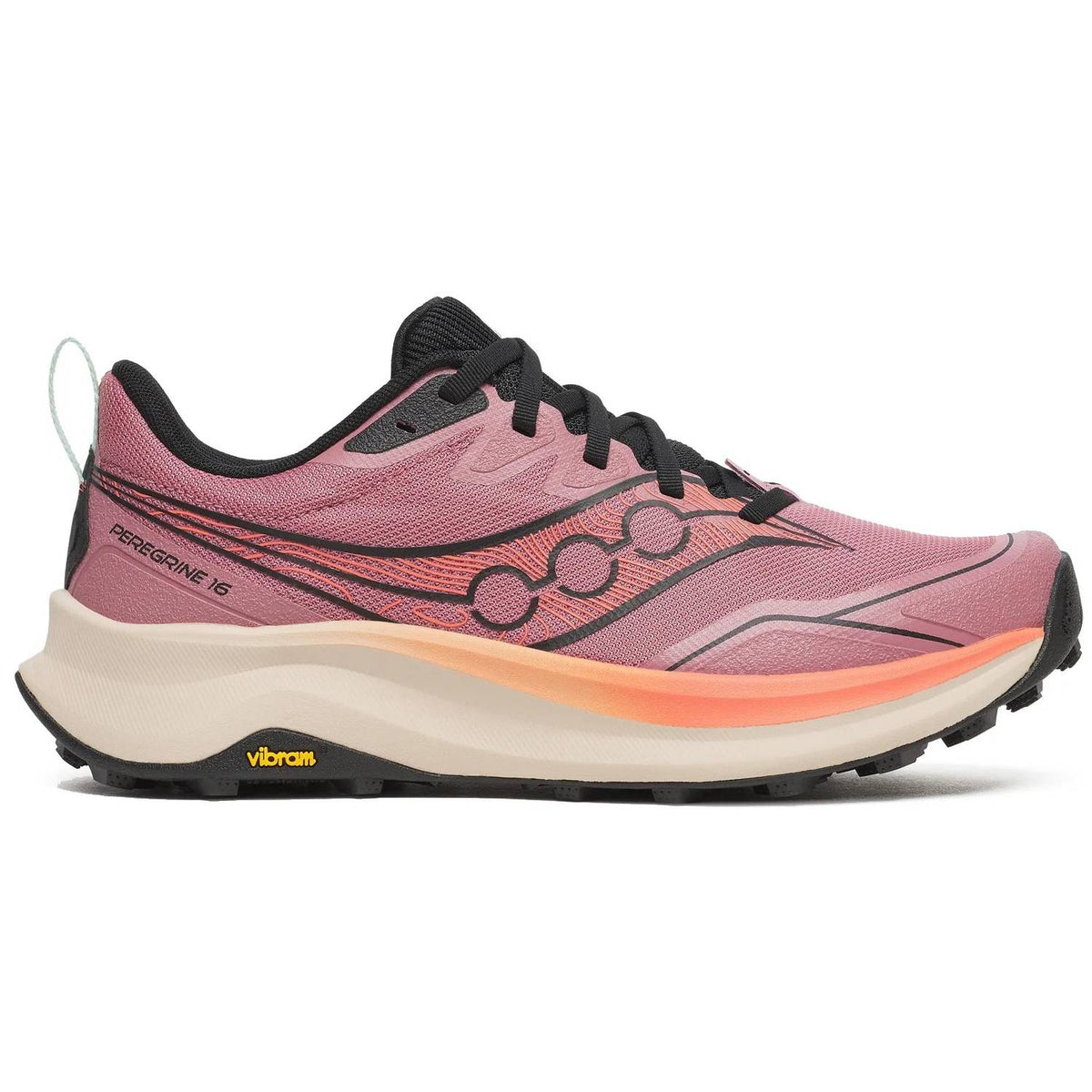 Saucony Peregrine 16 Women's Trail Running Shoes, Mauve/Salmon Main image