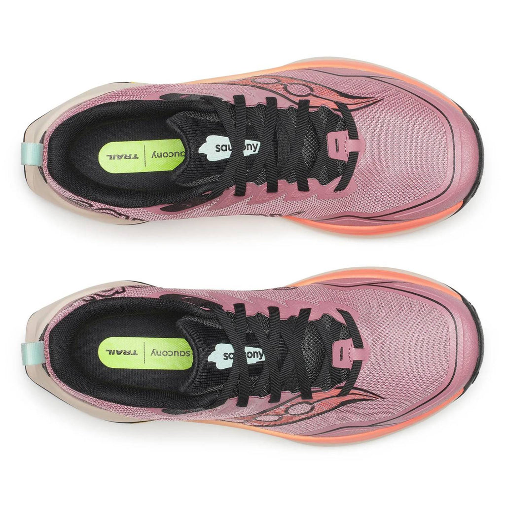 Saucony Peregrine 16 Women's Trail Running Shoes, Mauve/Salmon