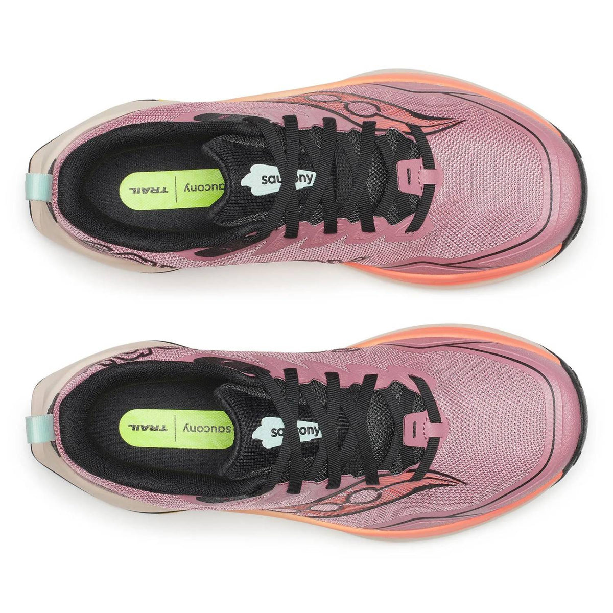 Saucony Peregrine 16 Women's Trail Running Shoes, Mauve/Salmon