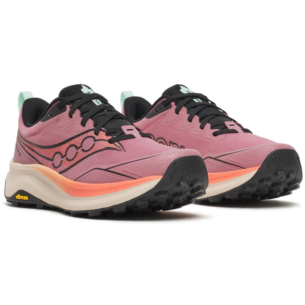 Saucony Peregrine 16 Women's Trail Running Shoes, Mauve/Salmon