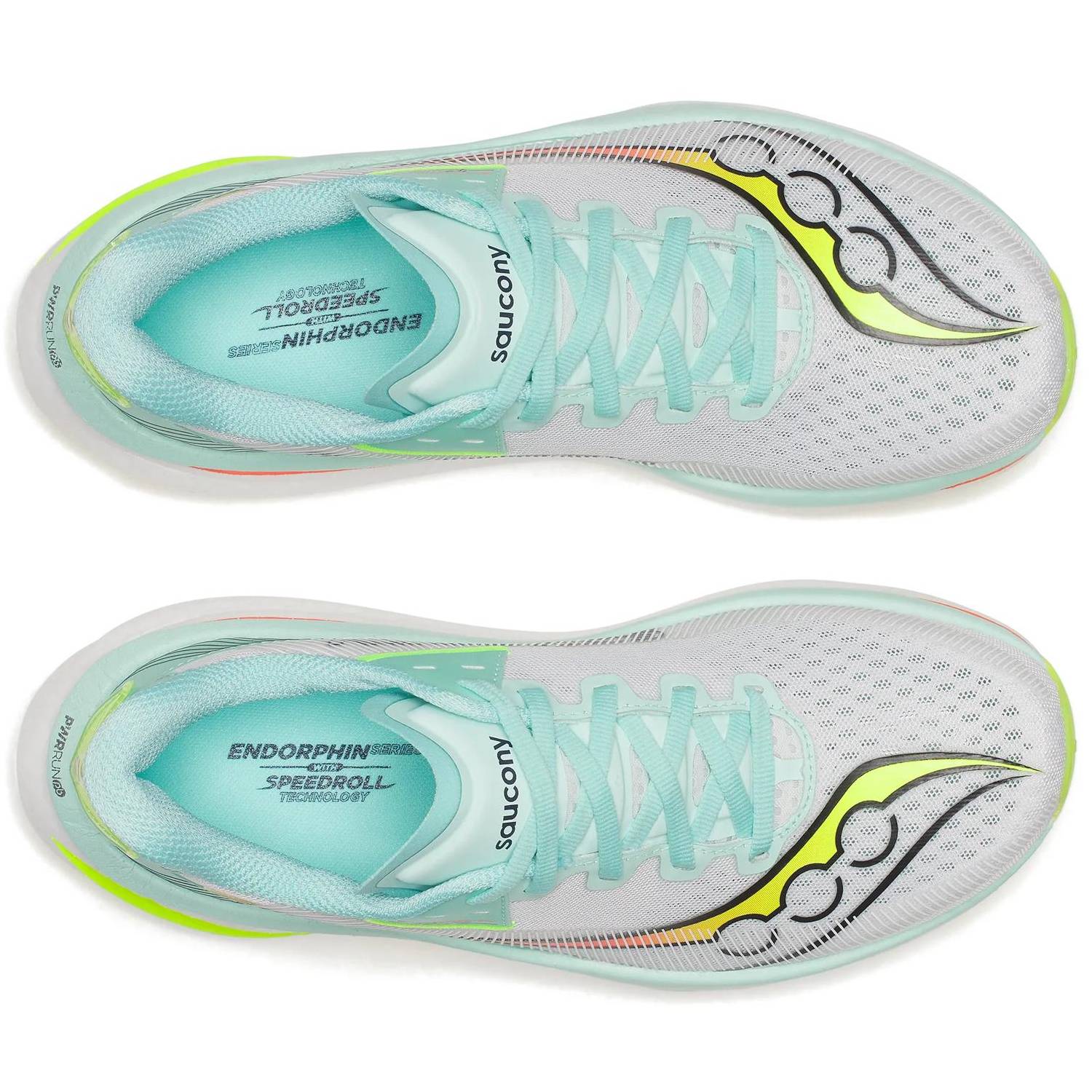 Saucony Endorphin Azura Women's Running Shoes, White/Splash