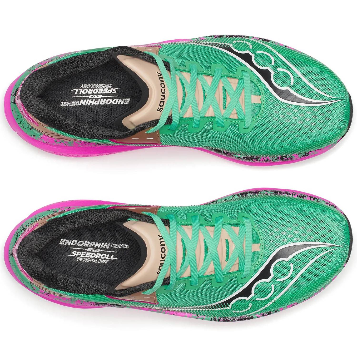 Saucony Endorphin Azura Women's Running Shoes, Garden/Black