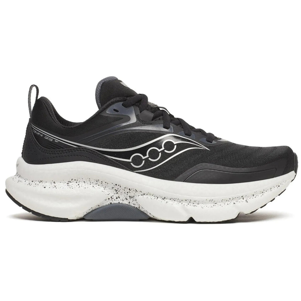 Saucony Omni ST 23 Women's Running Shoes, Black/Silver