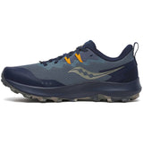 Saucony Peregrine 14 Men's Trail Running Shoes, Dusk/Navy