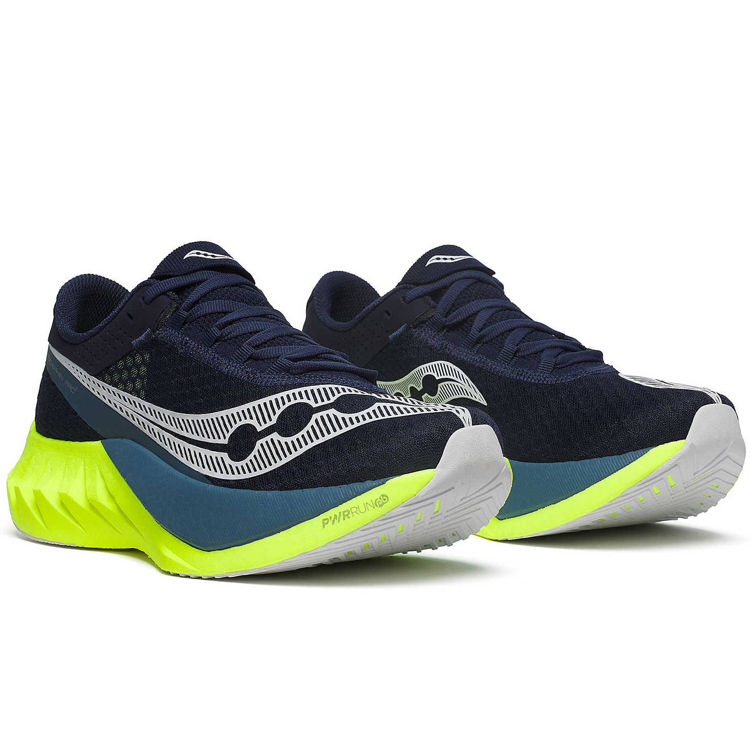 Saucony Endorphin Pro 4 Men's Running Shoes, Navy/Citron