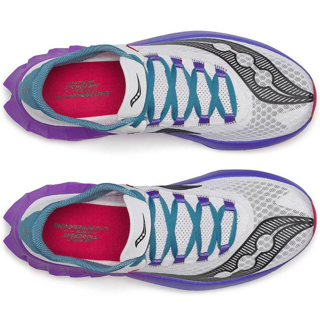 Saucony Endorphin Pro 4 Galaxy Men's Running Shoes, White/Shadow