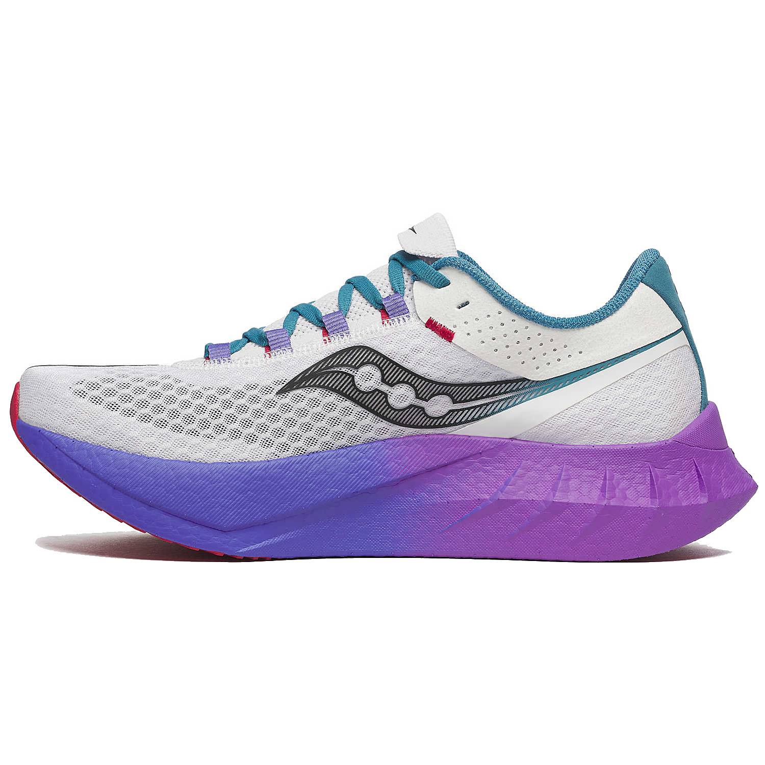 Saucony Endorphin Pro 4 Galaxy Men's Running Shoes, White/Shadow