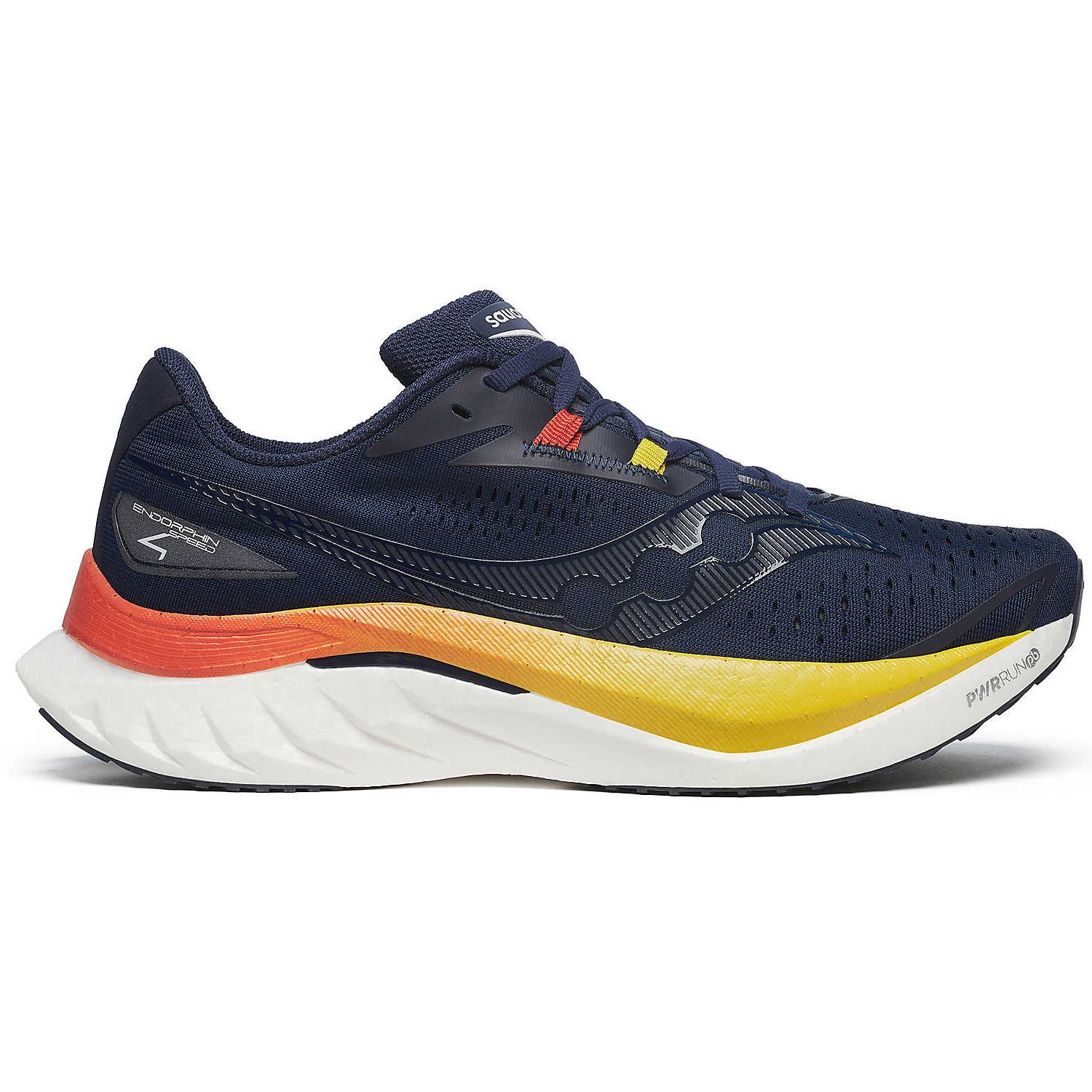 Saucony Endorphin Speed 4 Men's Running Shoes, Navy/Spice Main image