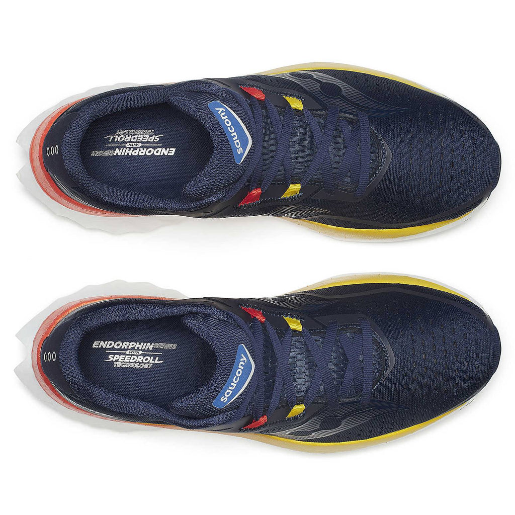 Saucony Endorphin Speed 4 Men's Running Shoes, Navy/Spice