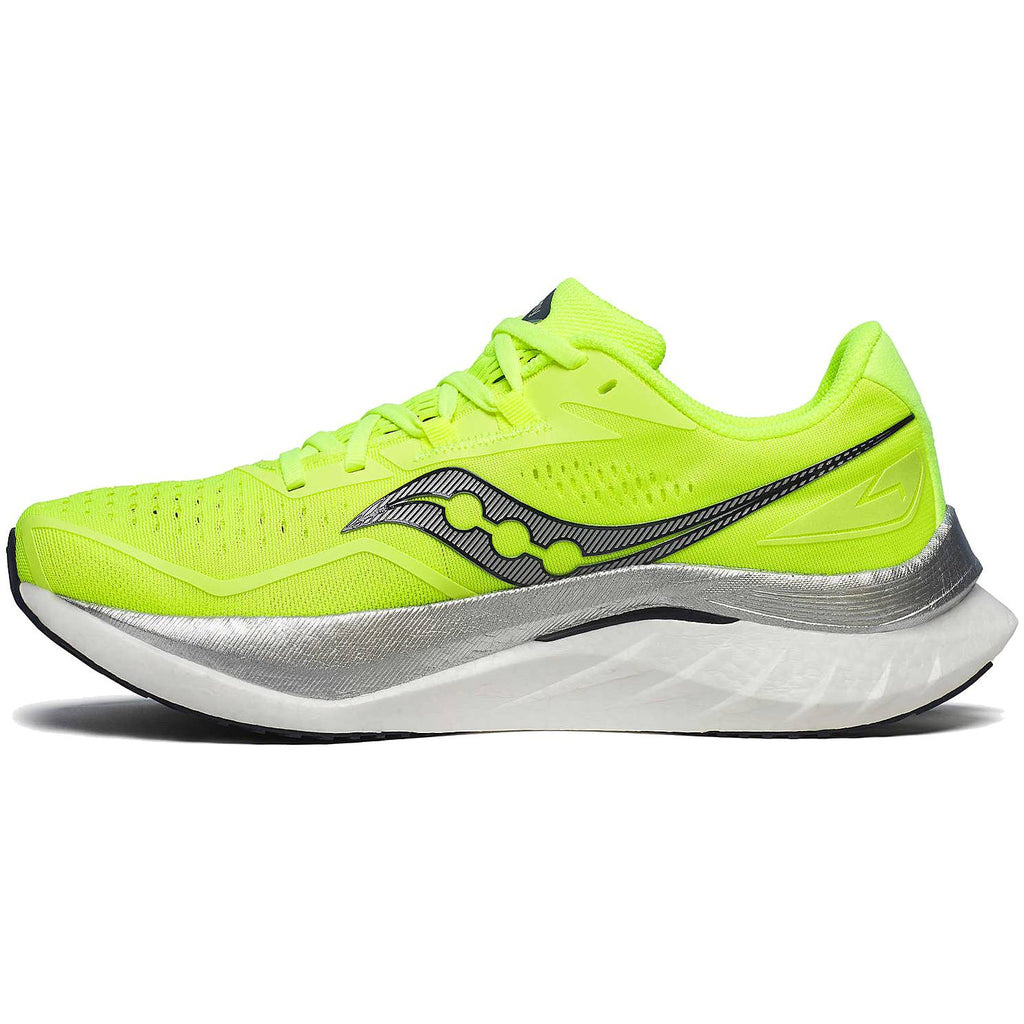 Saucony Endorphin Speed 4 Men's Running Shoes, Citron/Navy