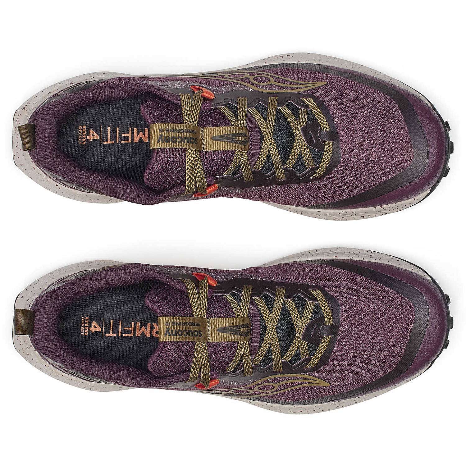 Saucony Peregrine 15 Women's Trail Running Shoes, Wine/Kodiak