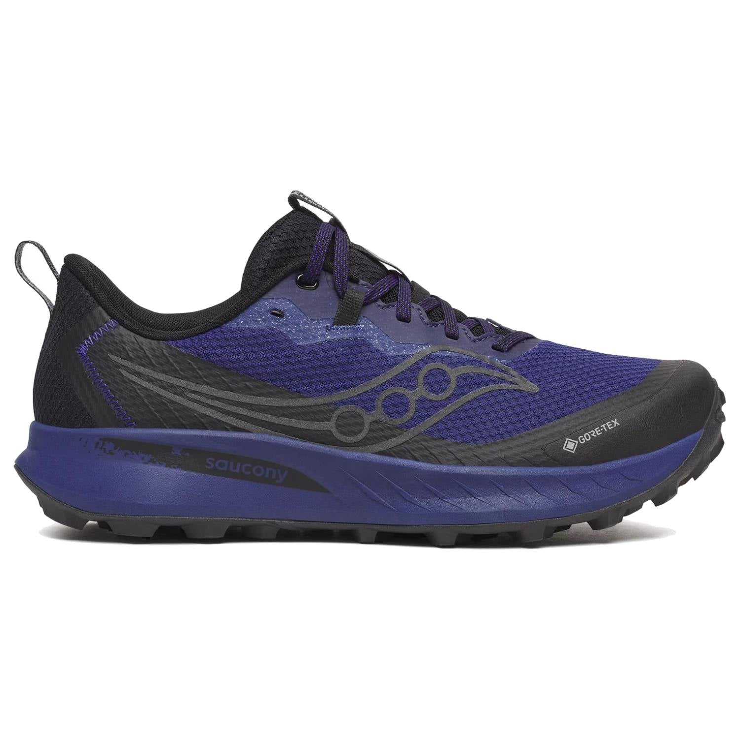 Saucony Peregrine 15 GTX Men's Trail Running Shoes, Regal/Black Main image