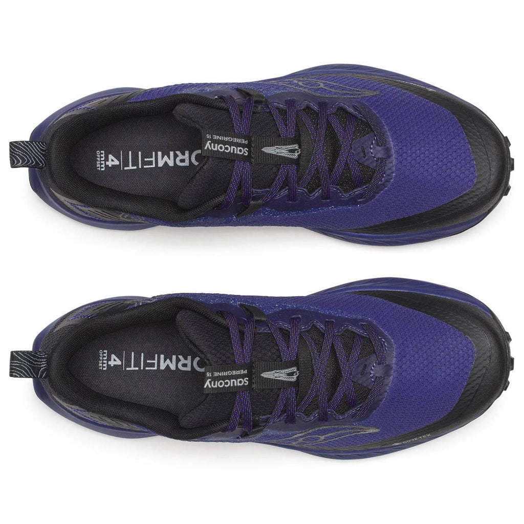 Saucony Peregrine 15 GTX Men's Trail Running Shoes, Regal/Black