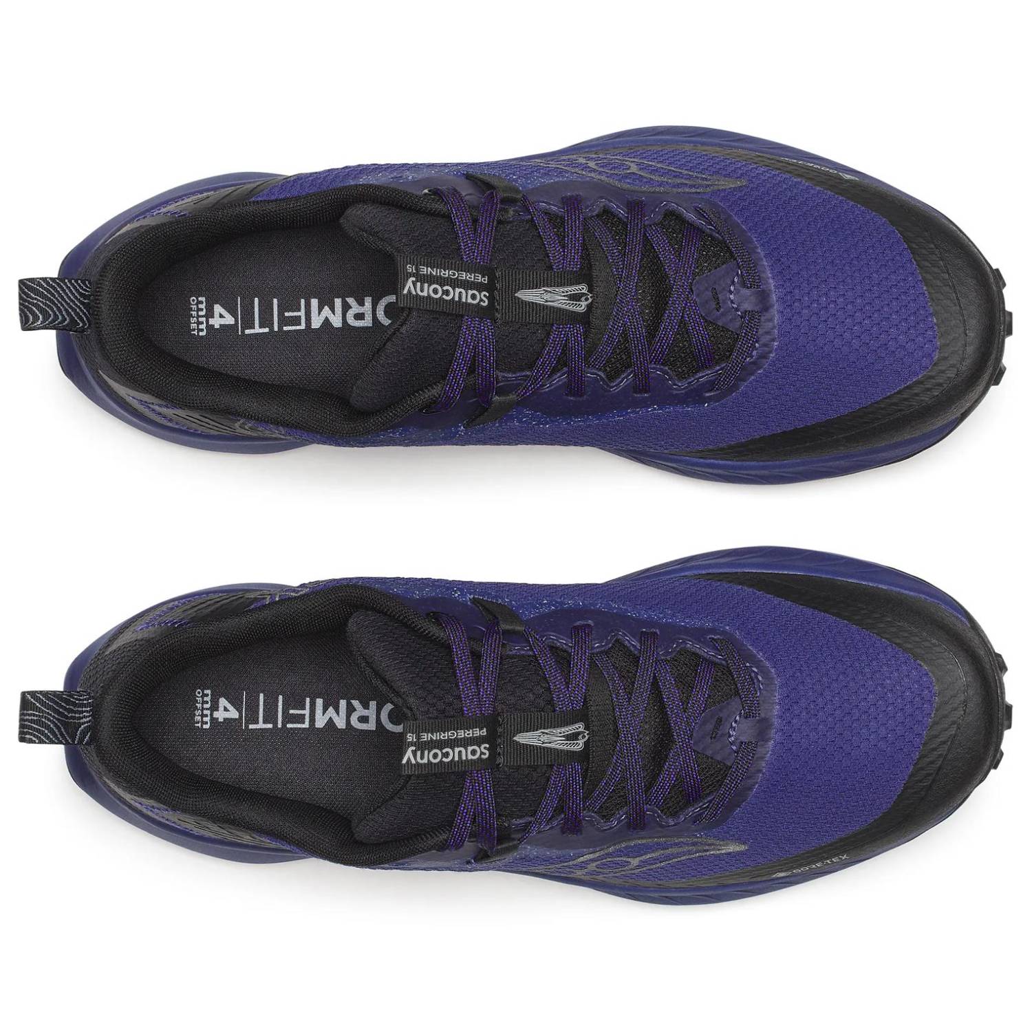 Saucony Peregrine 15 GTX Men's Trail Running Shoes, Regal/Black