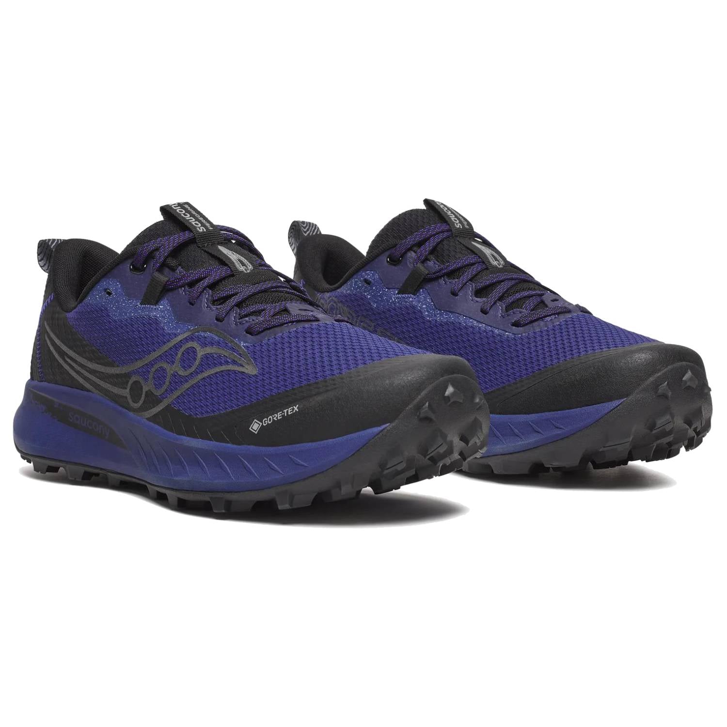 Saucony Peregrine 15 GTX Men's Trail Running Shoes, Regal/Black