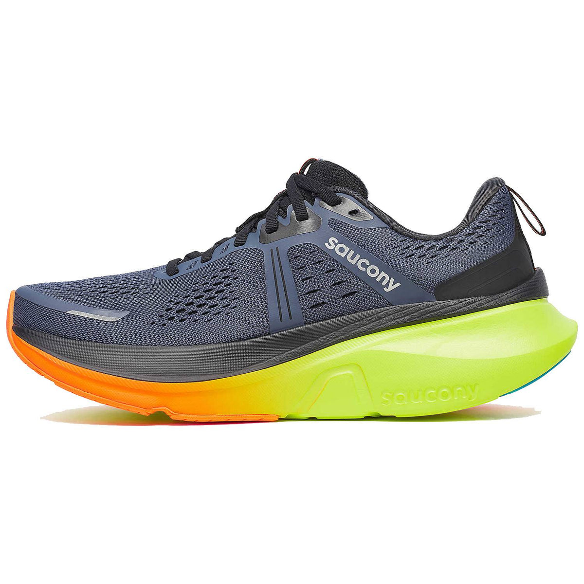 Saucony Guide 18 Men's Running Shoes, Shadow/Vizi