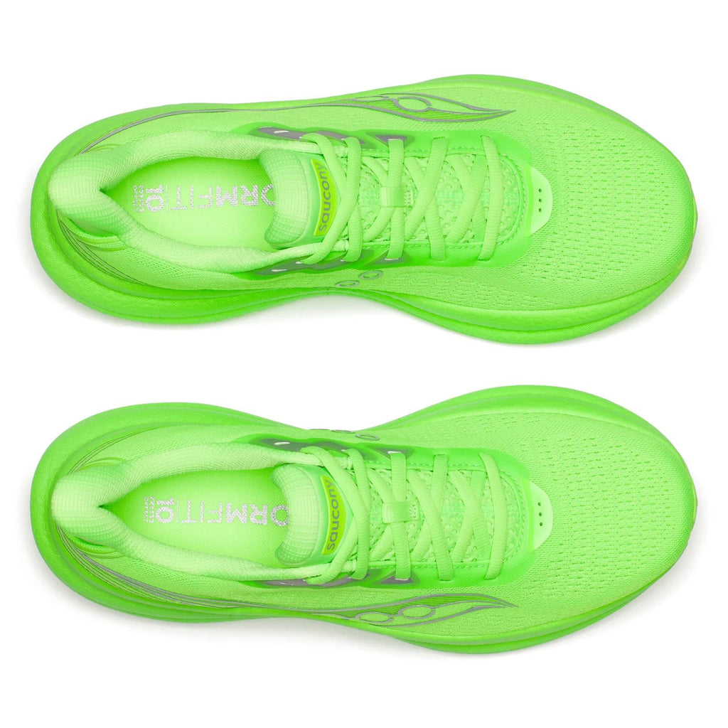 Saucony Triumph 23 Men's Running Shoes, Slime/Silver
