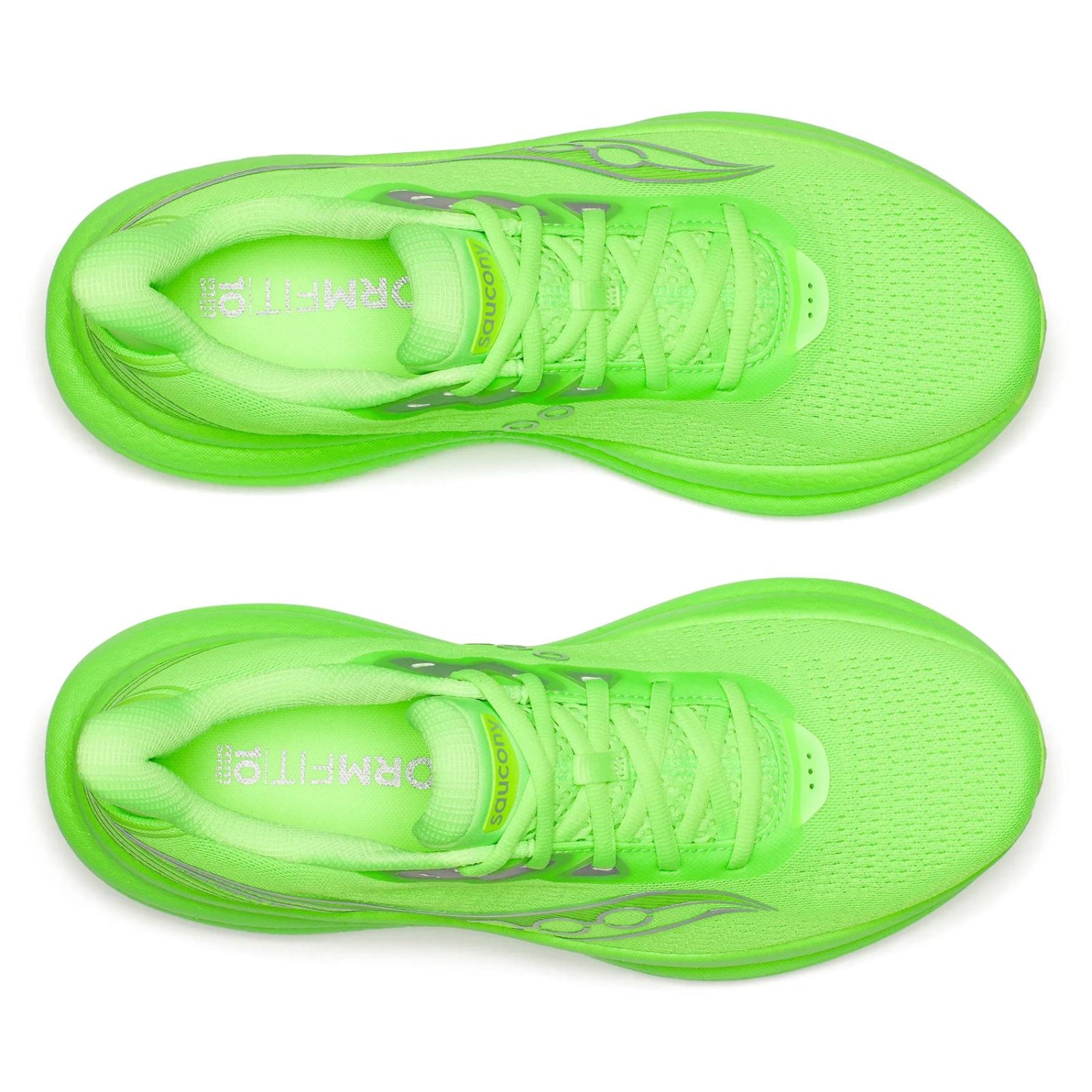 Saucony Triumph 23 Men's Running Shoes, Slime/Silver
