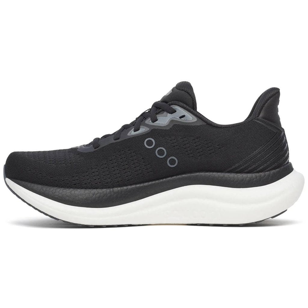 Saucony Triumph 23 Men's Running Shoes, Black/White