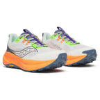 Saucony Xodus Ultra 4 Men's Trail Running Shoes, White/Tumeric