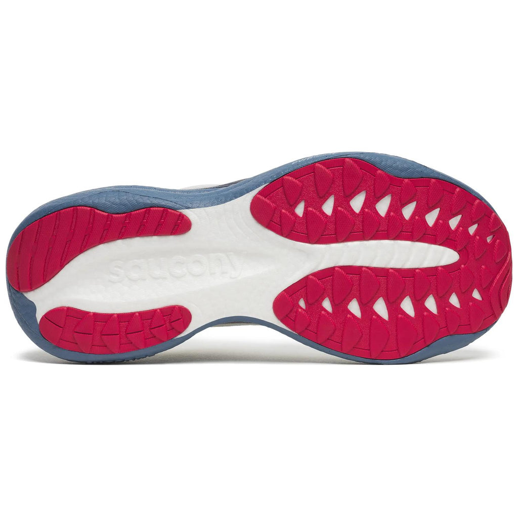 Saucony Ride 19 Men's Running Shoes, Ivory/Storm