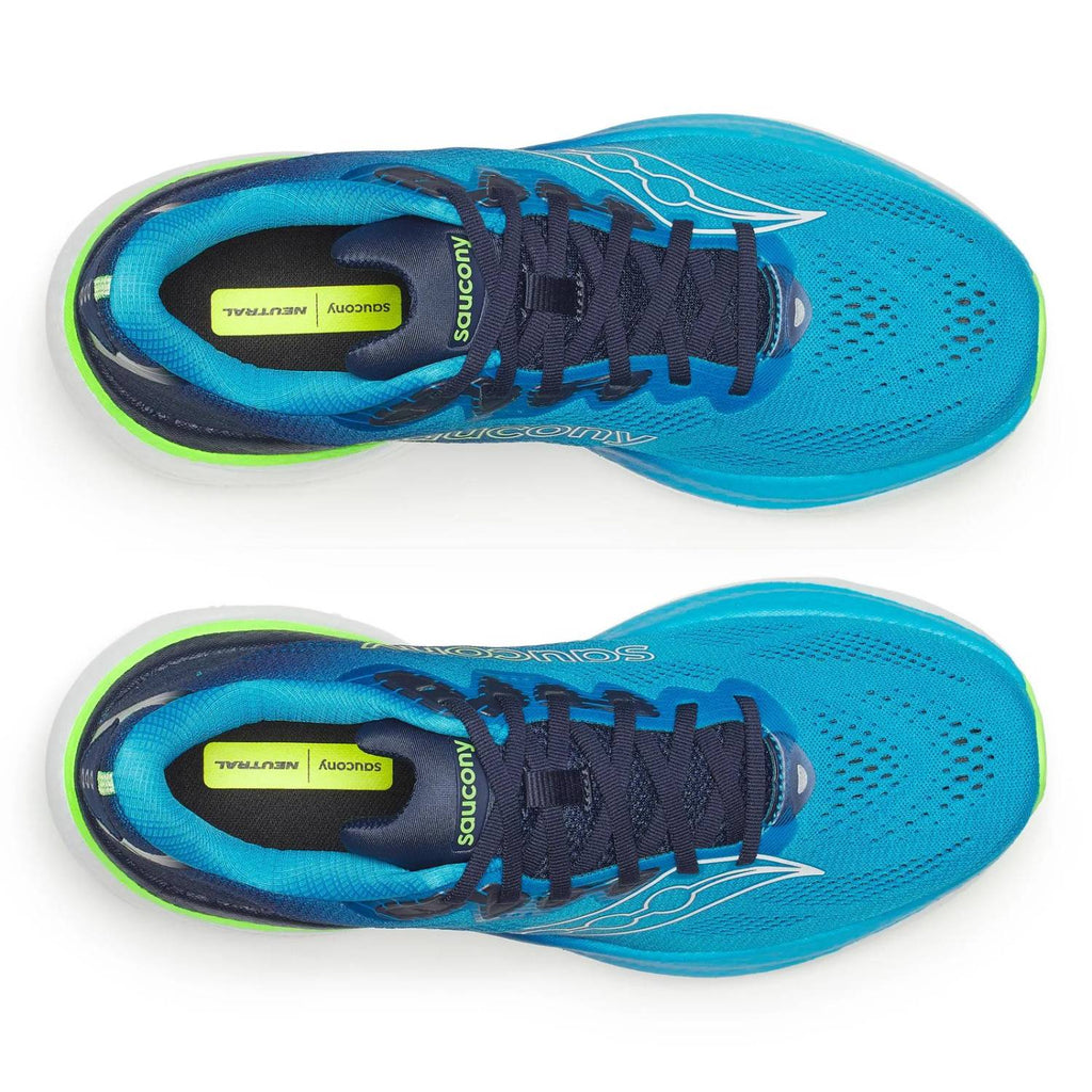 Saucony Ride 19 Men's Running Shoes, Black/Pewter