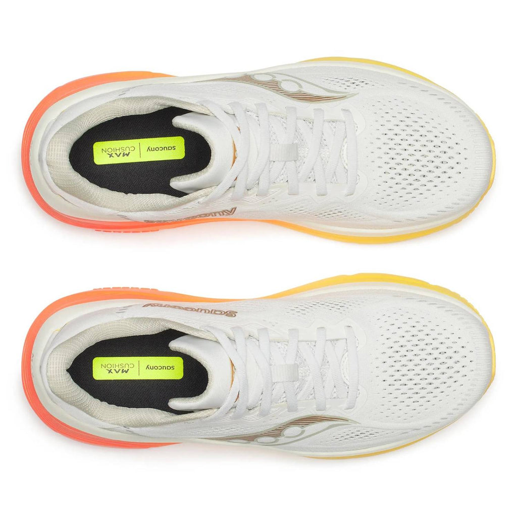 Saucony Guide 19 Men's Running Shoes, Ivory/Fire