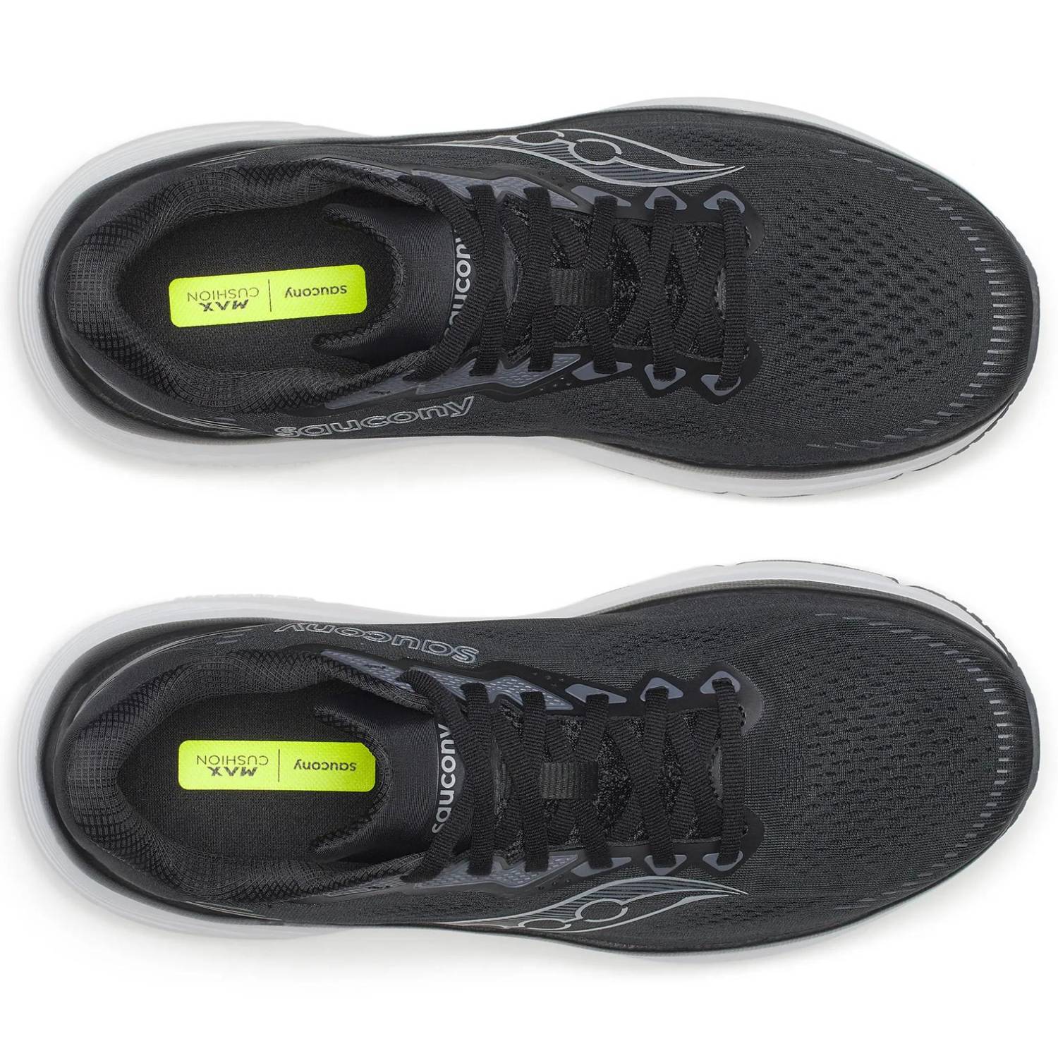 Saucony Guide 19 Men's Running Shoes, Black/Silver