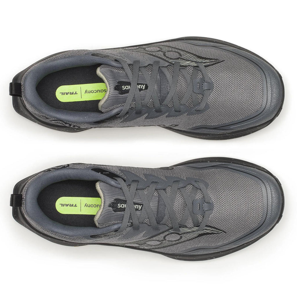 Saucony Peregrine 16 Men's Trail Running Shoes, Carbon/Black