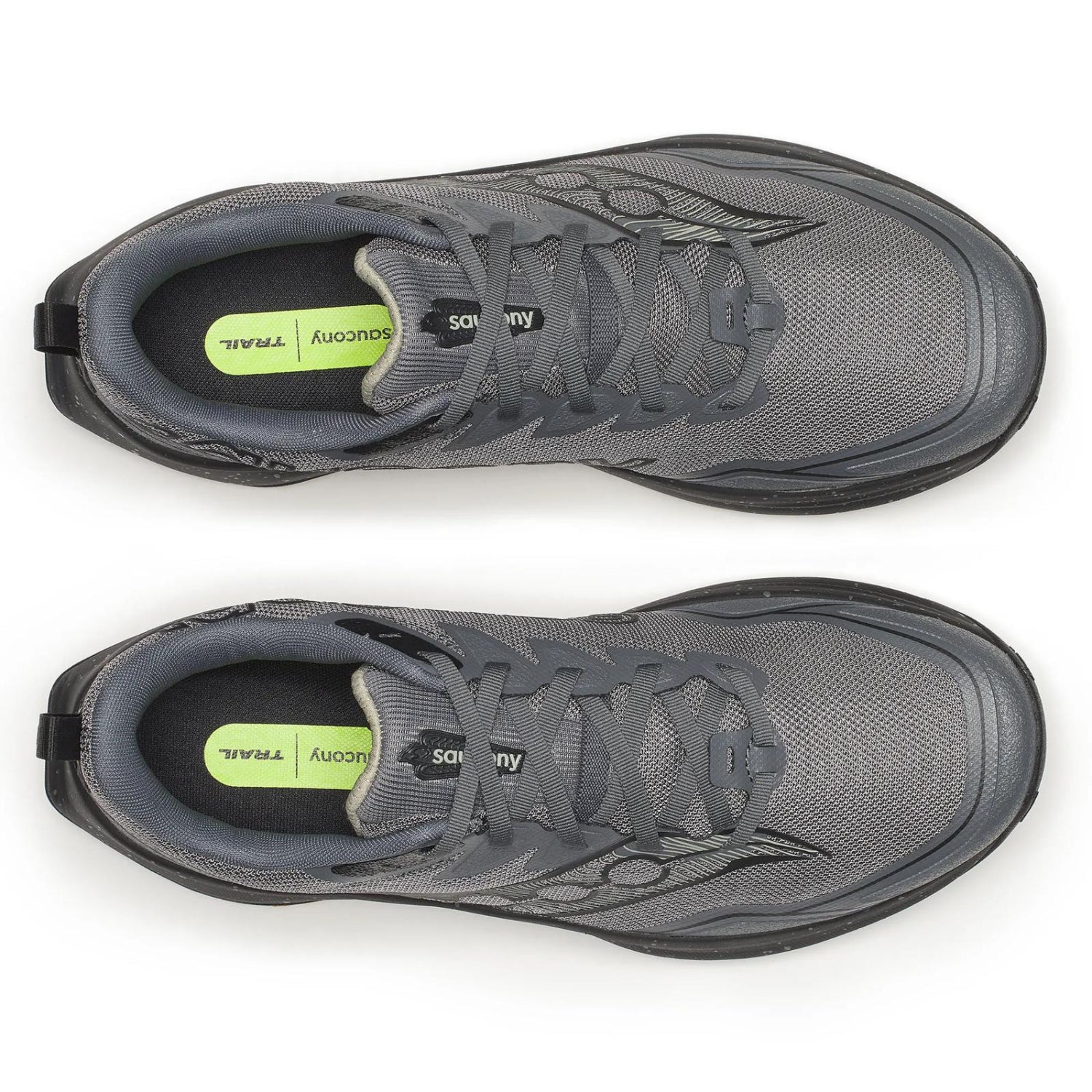 Saucony Peregrine 16 Men's Trail Running Shoes, Carbon/Black