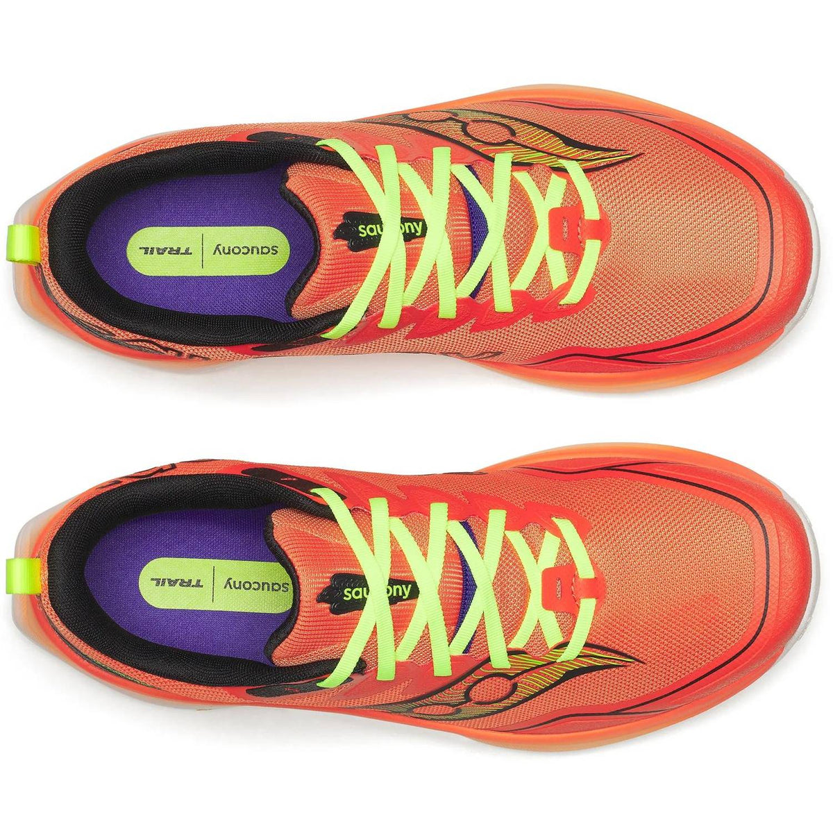 Saucony Peregrine 16 Men's Trail Running Shoes, Fire/Black