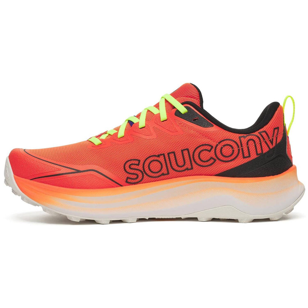 Saucony Peregrine 16 Men's Trail Running Shoes, Fire/Black