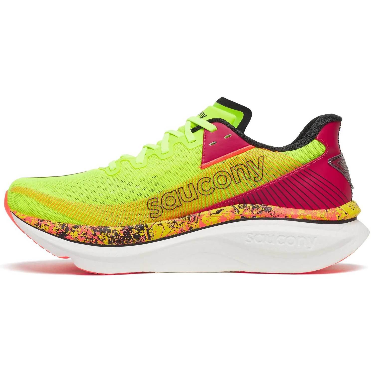 Saucony Endorphin Azura Men's Running Shoes, Citron/Black
