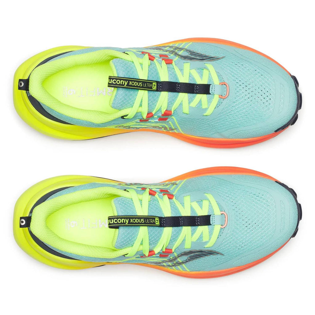 Saucony Xodus Ultra 4 Women's Trail Running Shoes, Splash/Fire