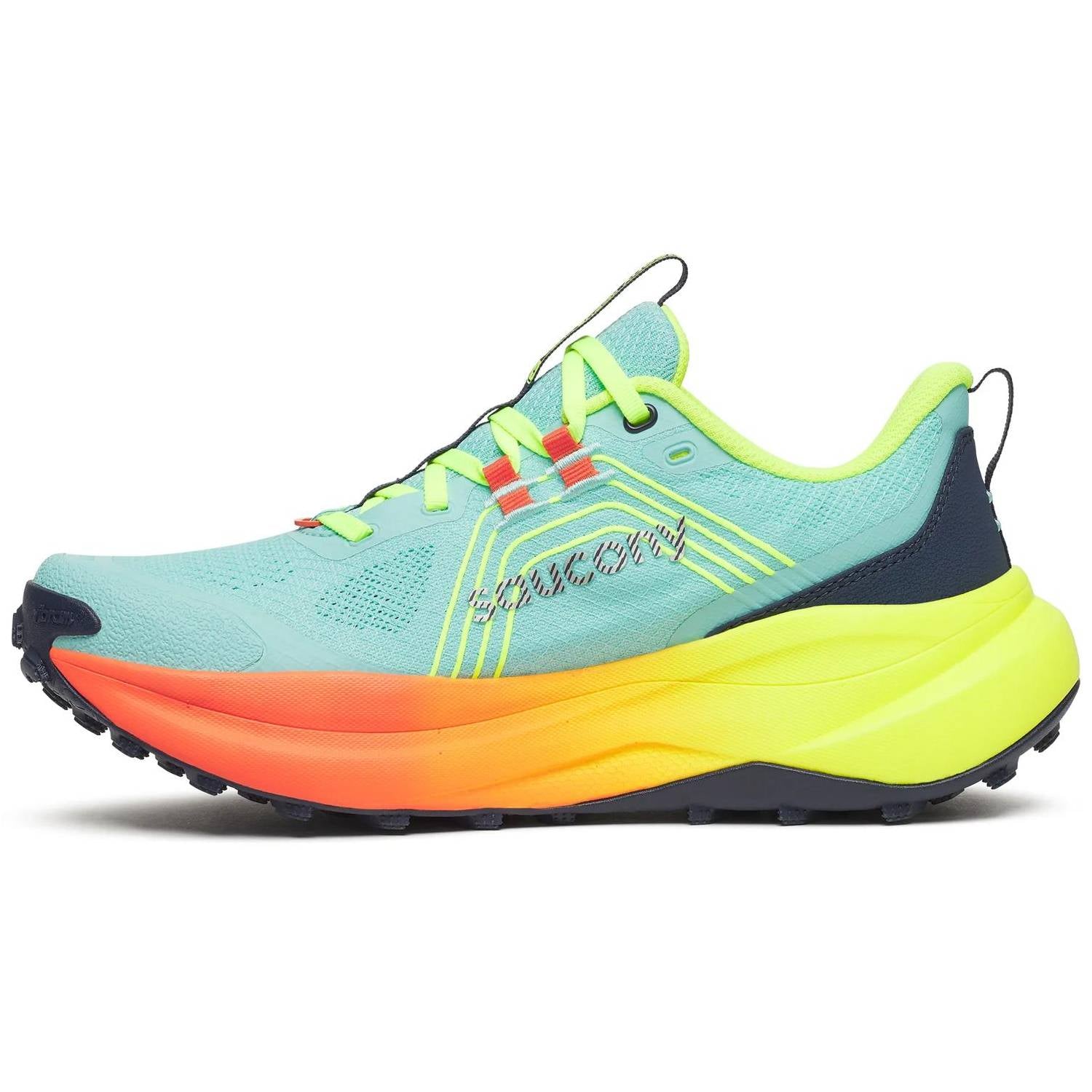 Saucony Xodus Ultra 4 Women's Trail Running Shoes, Splash/Fire