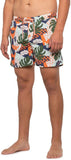 Saxx Cannonball 2in1 Men's Long Swim Shorts, Aqua Cut Collage