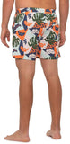 Saxx Cannonball 2in1 Men's Long Swim Shorts, Aqua Cut Collage