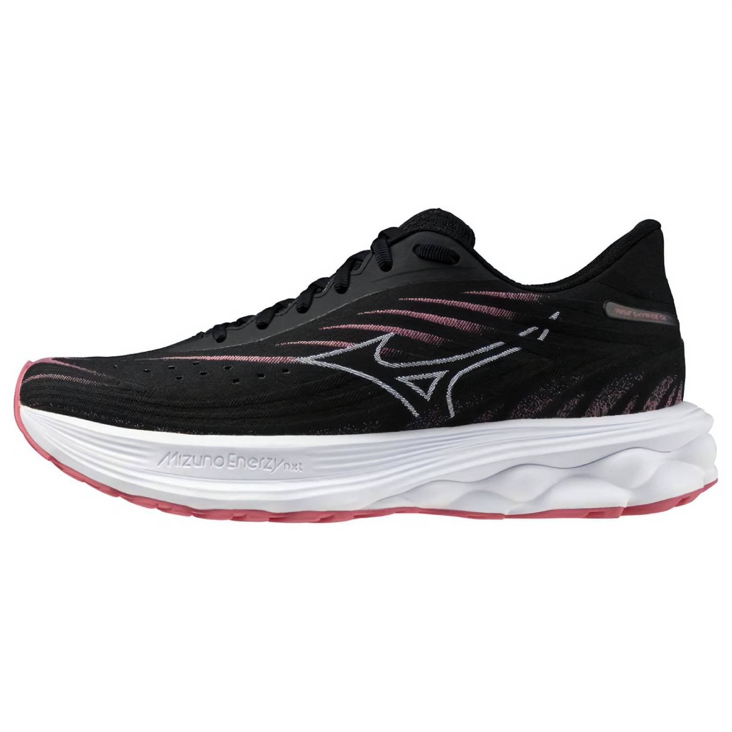 Mizuno Wave Skyrise 6 Women's Running Shoes, Black/Camellia Rose Main image