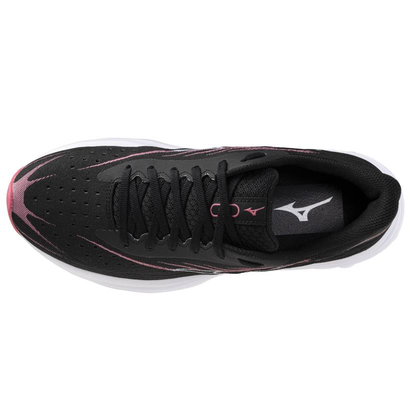 Mizuno Wave Skyrise 6 Women's Running Shoes, Black/Camellia Rose