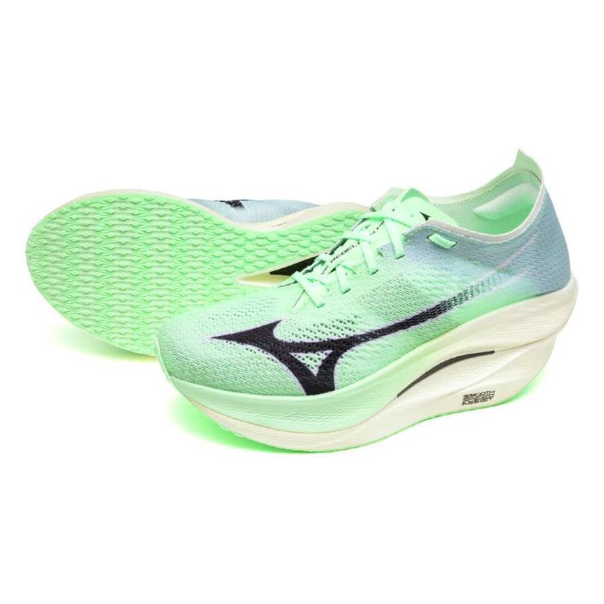 Mizuno Wave Rebellion Pro 3 Running Shoes, Neo Mint/Black/Hint of Mint