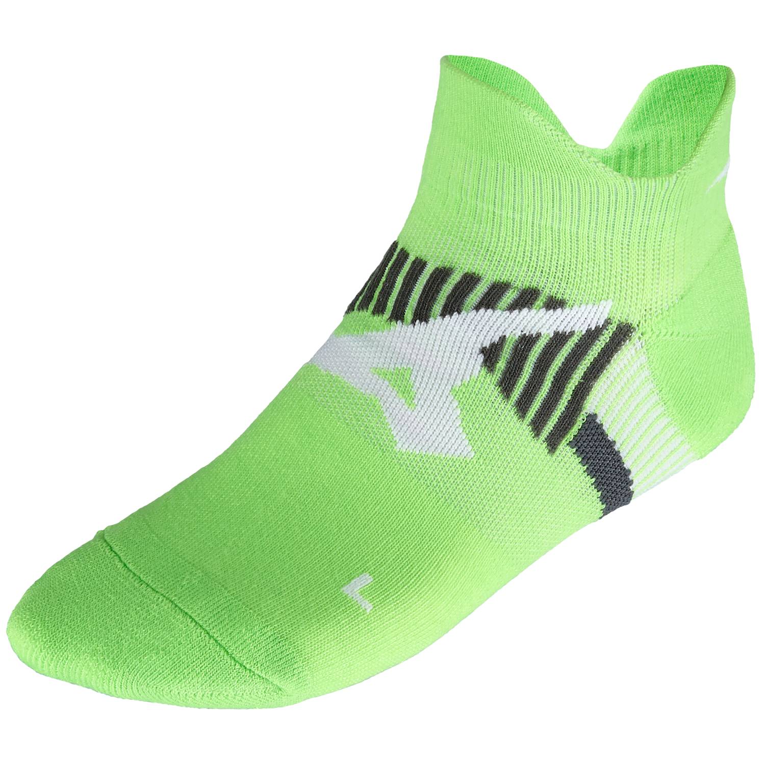 Mizuno DryLite Race Mid Running Socks, Light Green Main image