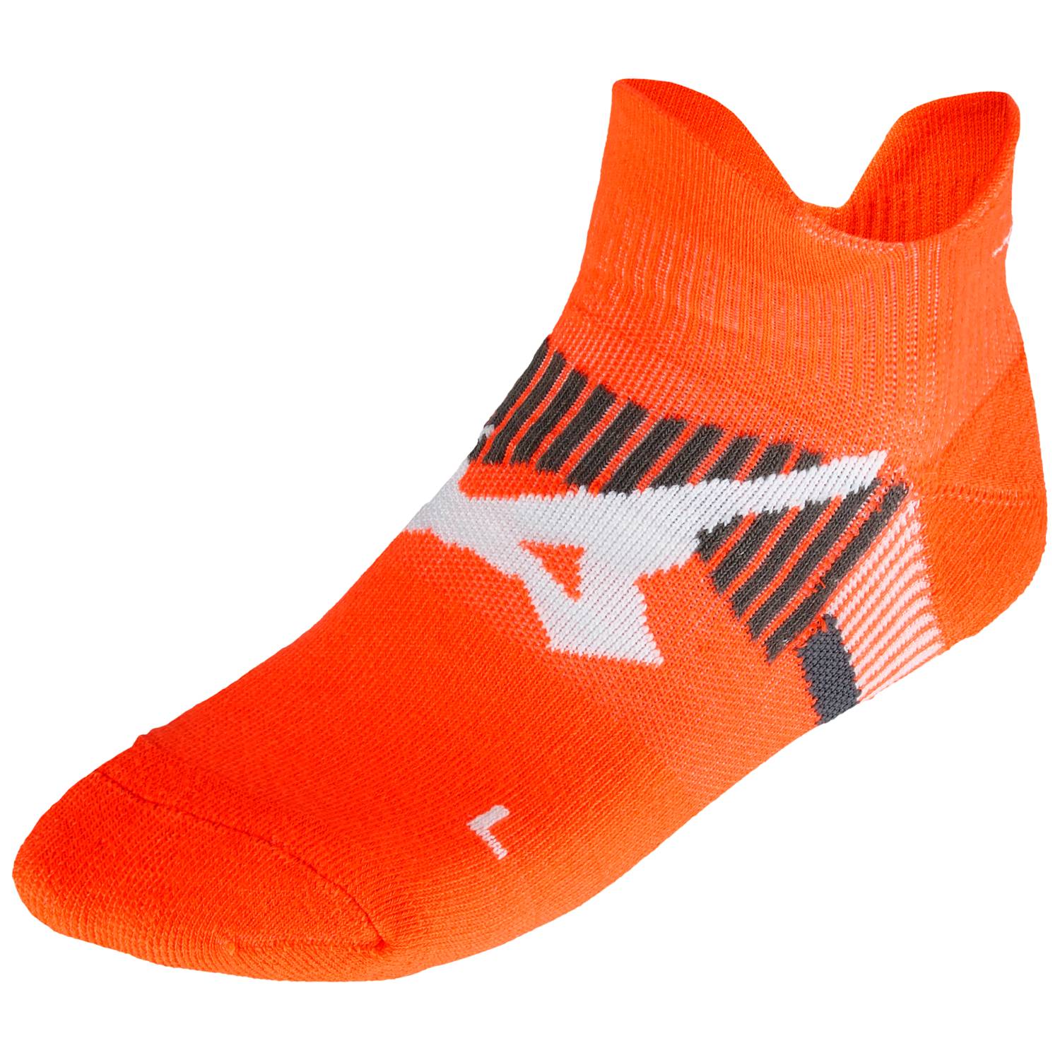 Mizuno DryLite Race Mid Running Socks, Orange Main image