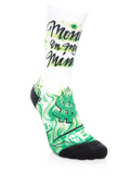 Stance Airbrush Money Crew Socks, Green/White