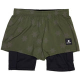 Saysky WMNS Star 2in1 Pace Shorts 3", Green
