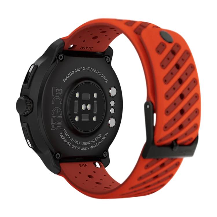 Suunto Race 2 Stainless, Coral Orange