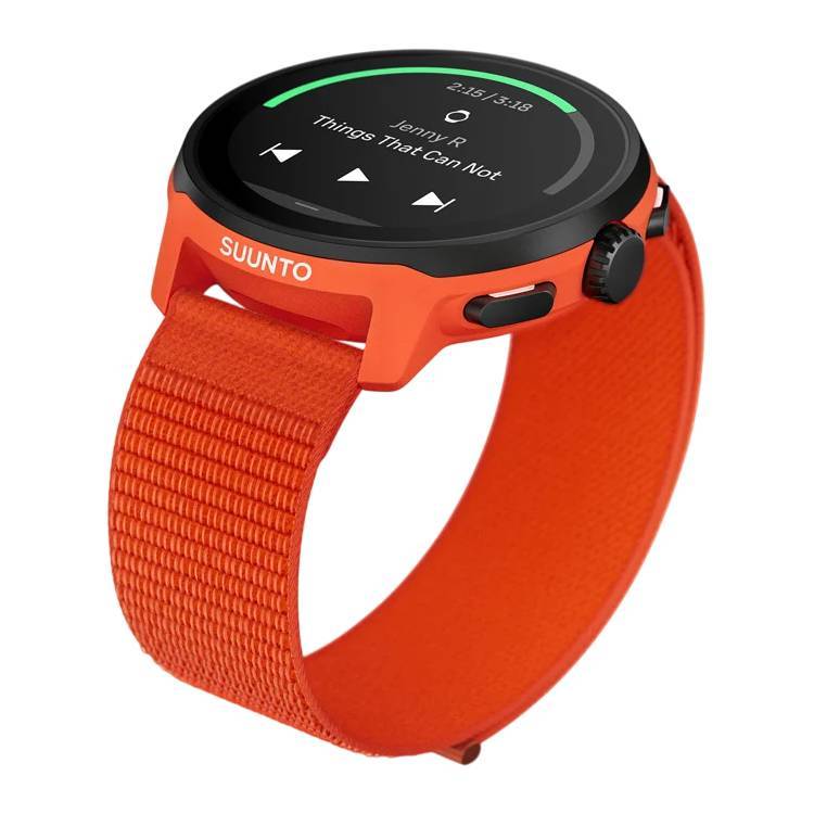 Suunto Run, Coral Orange - Textile Strap