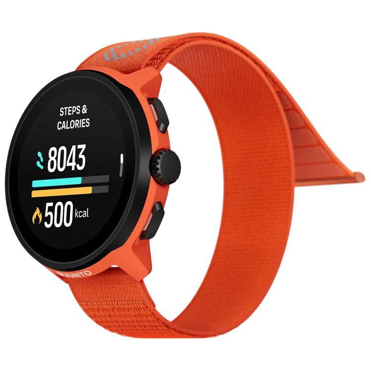 Suunto Run, Coral Orange - Textile Strap