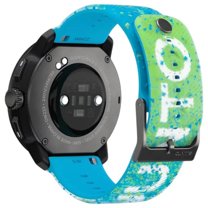 Suunto Race S Stainless, Power Blue