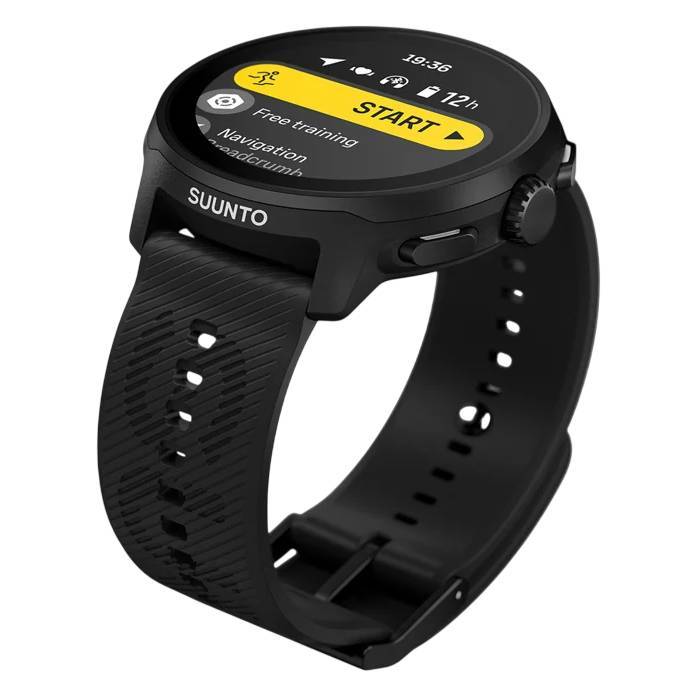Suunto Run, All Black - Silicone Strap